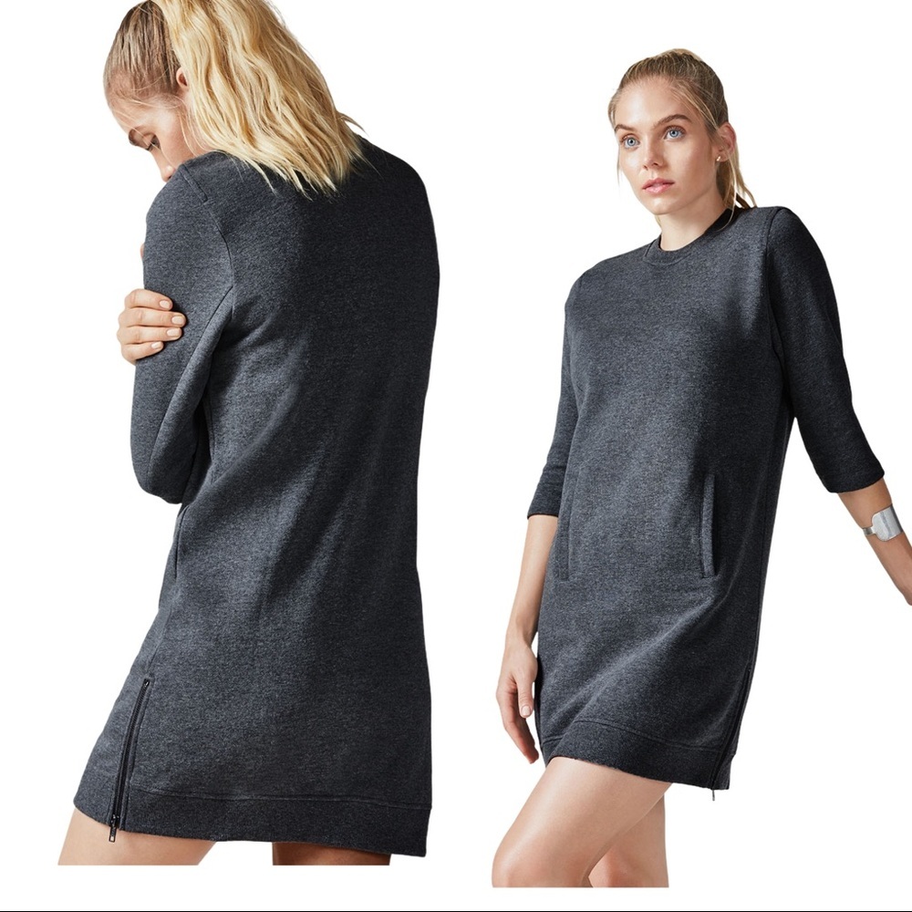 Fabletics Elena Lounge Athleisure Sweatshirt Dress